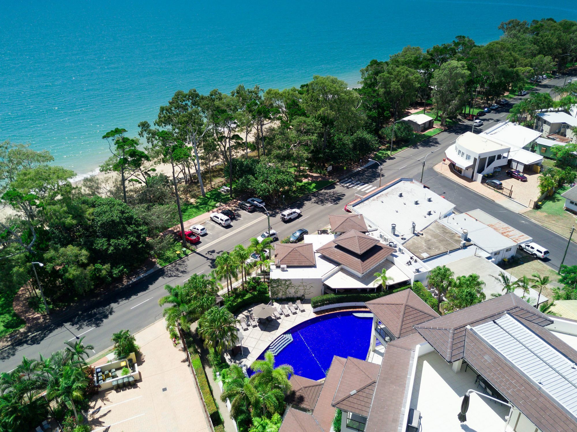 الشقق الفندقية خليج هيرفيفي  أليجرا هيرفي باي المظهر الخارجي الصورة Aerial view of the resort